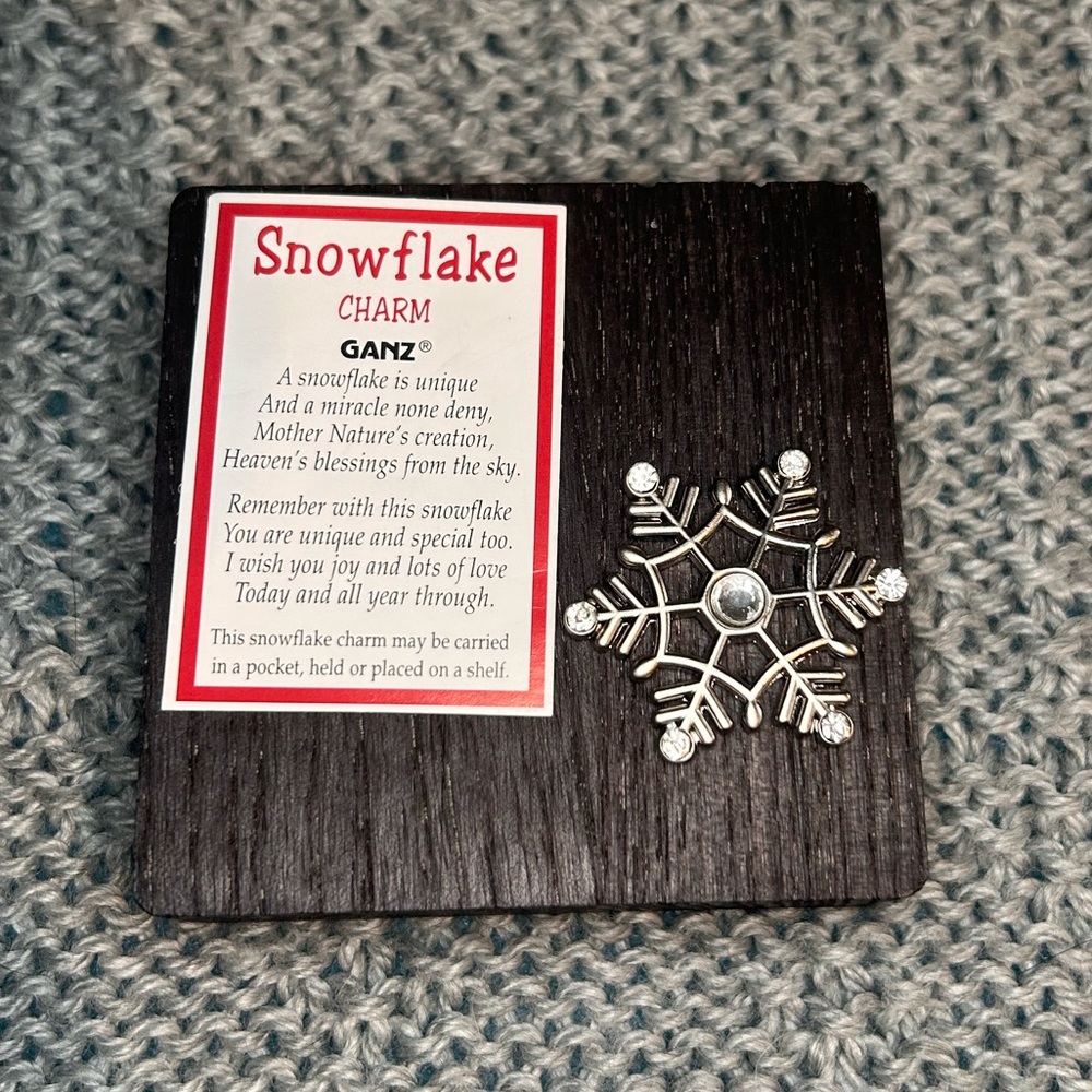 3/$10 Ganz Snowflake Charm